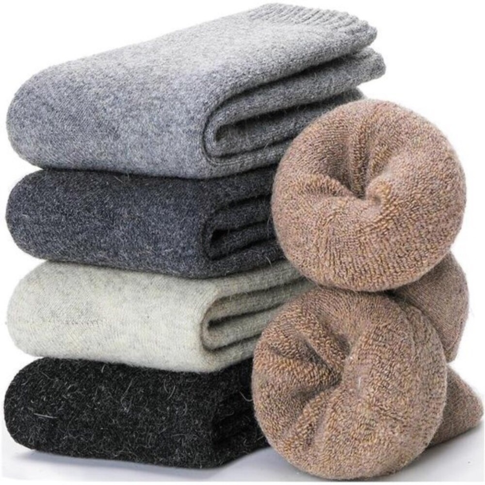 5 Pairs Women Merino Wool Thermal Socks Winter Thick Warm Hiking Cozy Boot Socks